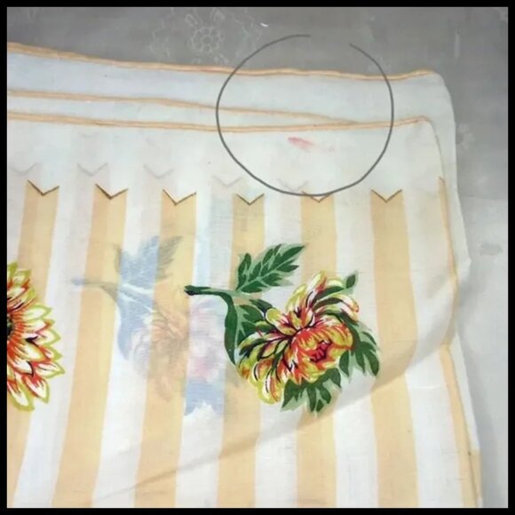 Vintage Rockabilly Scarf Retro Floral Silk Rayon VFG Headwrap Kerchief Babushka - Picture 10 of 16